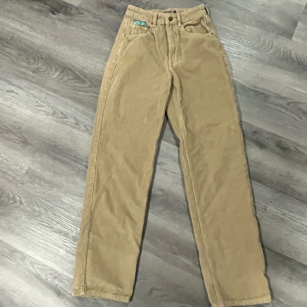 womans tan kayak empyre corduroy pants 0
